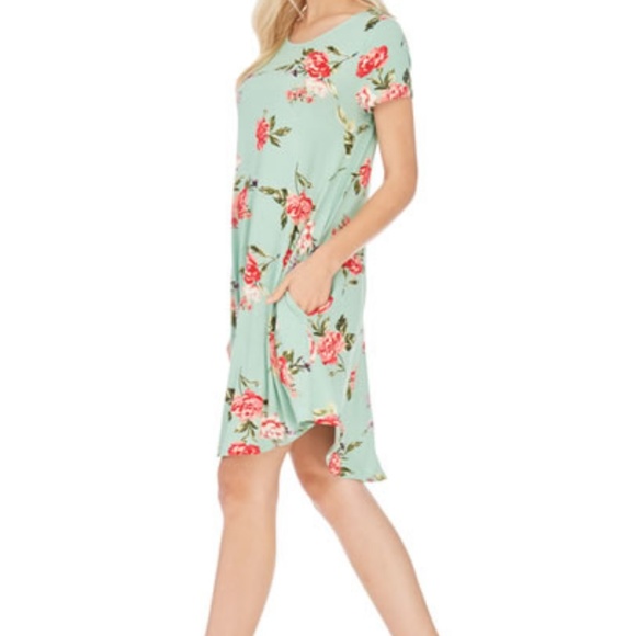 Short sleeve floral midi dress - Picture 7 of 8